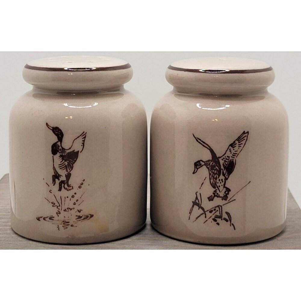 Vintage Bing & Grondahl Tan Ducks Salt & Pepper Shakers